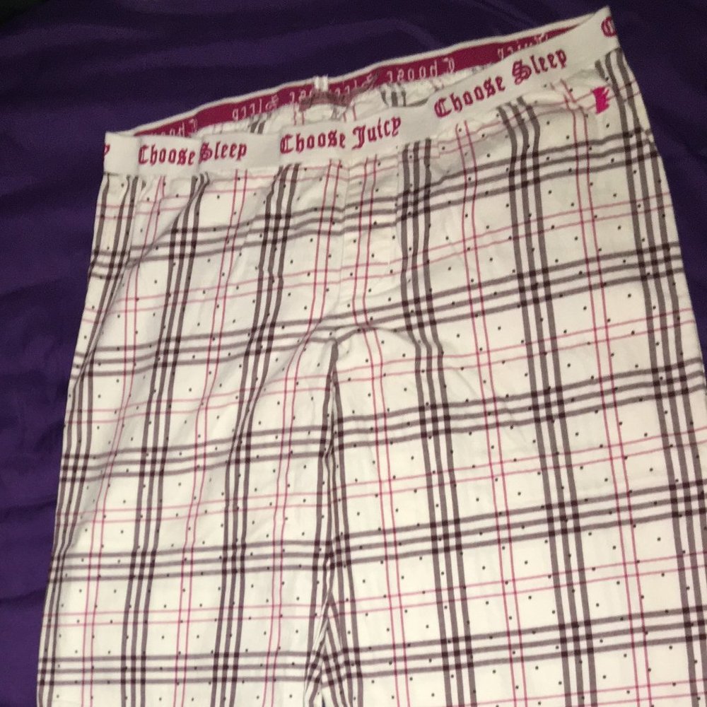 Juicy Couture women's plaid pj pants sz. L